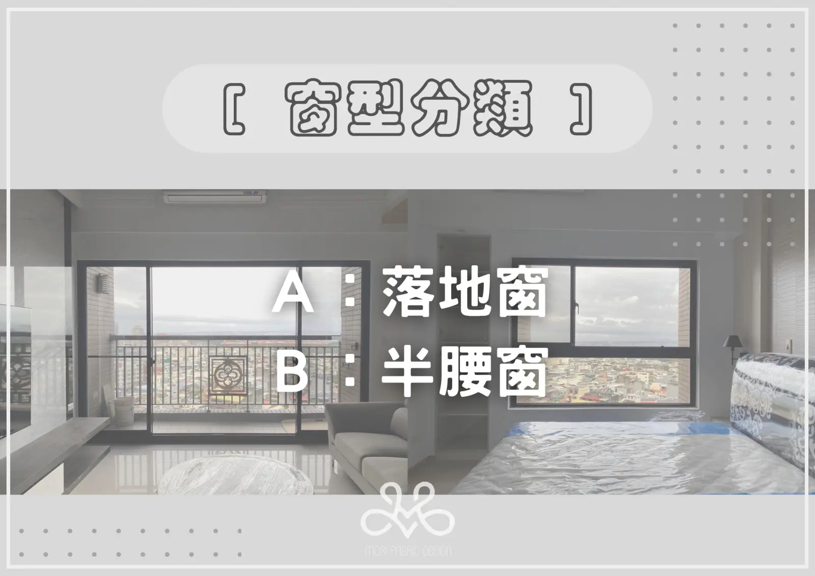 窗戶類型基本分類示意圖
